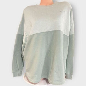 Victoria’s Secret PINK Lg Varsity Crew Long Sleeve Pullover Sweater Colorblock